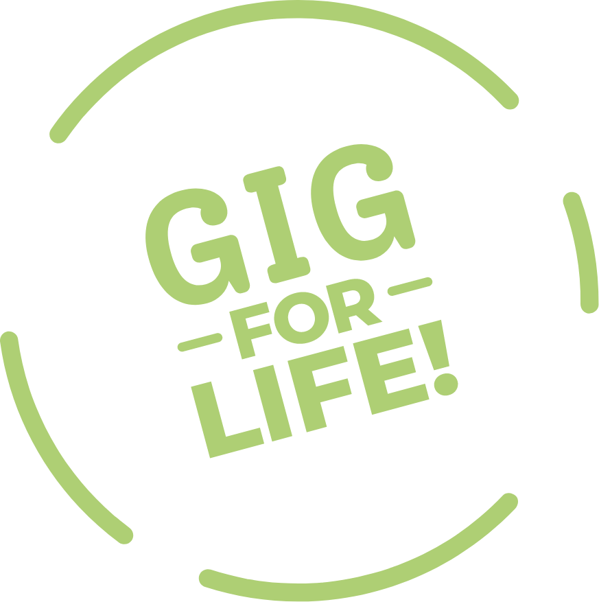 Gig for life circle graphic