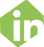 HyperFiber LinkedIn icon on green hexagon