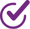 Purple Check Icon
